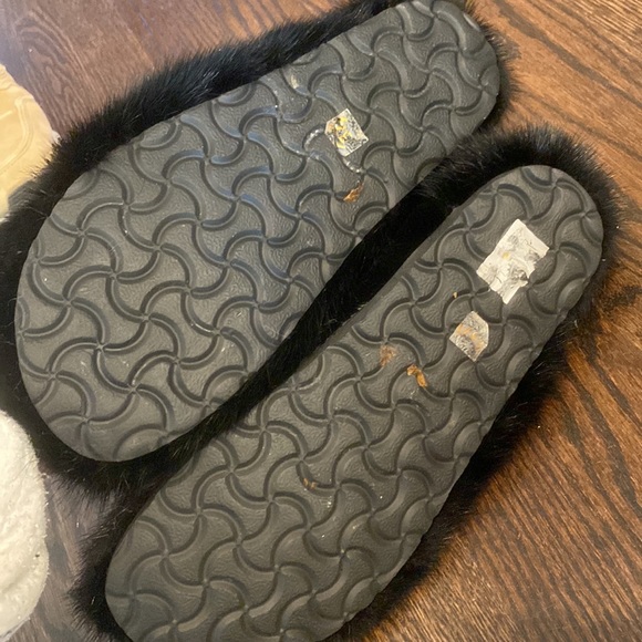 LINDA RICHARDS MINK SLIDES MKS-01 | BLACK 37 7 Birkenstock Style - Picture 4 of 7